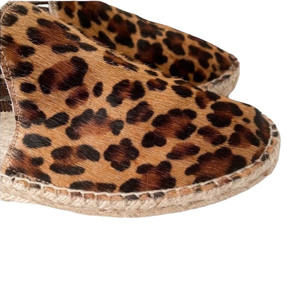 Picon Womens Leopard Print Calf Hair Espadrilles - Picture 4 of 13